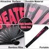 Qyeahkj Large Folding Concert Rave Hand Fan, HEATED Foldable Handheld