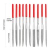 10 Pcs Diamond Needle File Set, Mini Needle Jewelry File