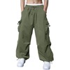 Susclude Cargo Pants for Men Baggy Sweatpants Casual Parachute Pants