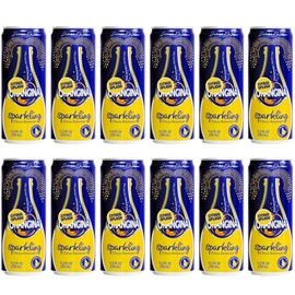 Citrus Sparkling Juice Beverage - Light Pulp - Original Imported European French Recipe - No Artificial Ingredients - (Pack of 12) (11.2 oz Can)