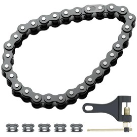 CILOYU 420 Chain 32 Links Replacement for Coleman KT196 CK196 Go Kart Parts Predator 196cc 6.5hp Engine Powersports 4 Wheeler Quad Go Kart Accessories Parts with 420 Chain Master Link Chain Breaker