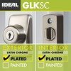 Ideal Security Deadbolt for Storm and Screen Doors, Satin Silver,