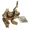 24K Gold Plated Frog with Austrian Crystals 2.5 inches