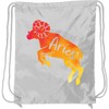 inktastic Zodiac Aries Ram ConstellationName Drawstring Bag White 43d6e
