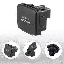 Unifizz Electrical Power Outlet Socket Dash Console FL3Z-19N236-A Fit for Ford F-150 2015 2016 Center Console Rear Power Outlet Plug 110V 400W Rear AC Outlet Socket