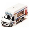 KiNSFUN Ice Cream Truck Die Cast Metal Toy w/Pullback Action