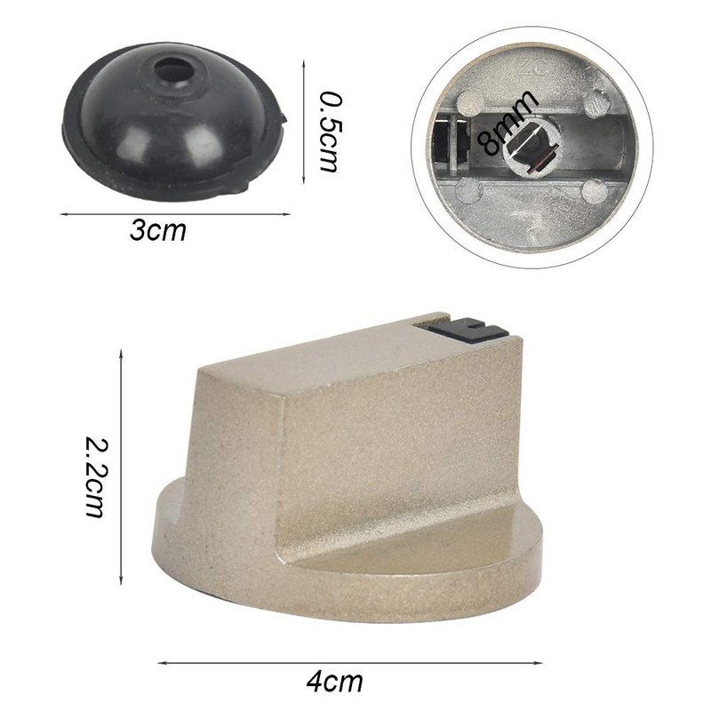 FOCCTS 6 x Gas Hob Knobs with 6 Gaskets, Stove