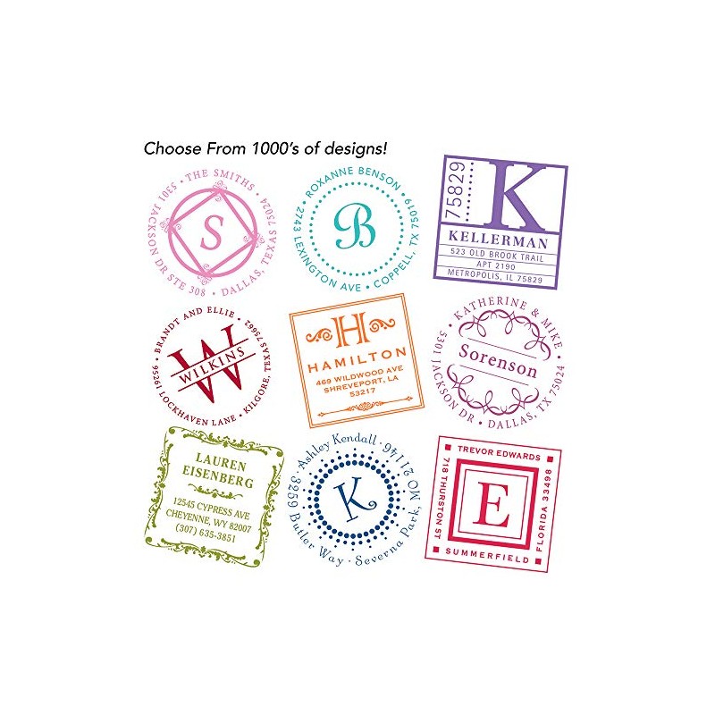 Three Designing Women Custom Designer Address Self-Inking Stamp