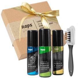 Kaps Complete Shoe Clean and Care Kit, Care Set for Nubuck and Suede Boots and Shoes, Footwear Cleaning pack