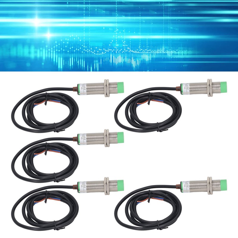 5Pcs Proximity Switch 2 Wire Normally Open 68Hz Response Frequency