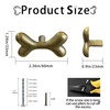 KYIEN Cute Dog Bone Cabinet Knobs, 6Pcs Bronze Single Hole