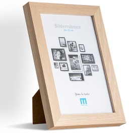 Timeless Modern MDF Picture Frame for 10 x 15 cm Small Photos and Pictures Includes Acrylic Glass Protector Suitable as a Table Stand and for the Wall, Portrait or Landscape Format