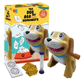 University Games, The Dog Ate My Homework: Easy, Fast-Paced Picture Guessing Game with a Naughty Dog Eating Homework, Ages 5 and Up
