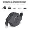 Cable retr¨¢ctil ajustable Cat-6 10 Gigabit Ethernet ultra plano retr¨¢ctil