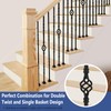 Gyykzz 9 Pack Iron Stair Balusters, 36" Balusters for Staircase