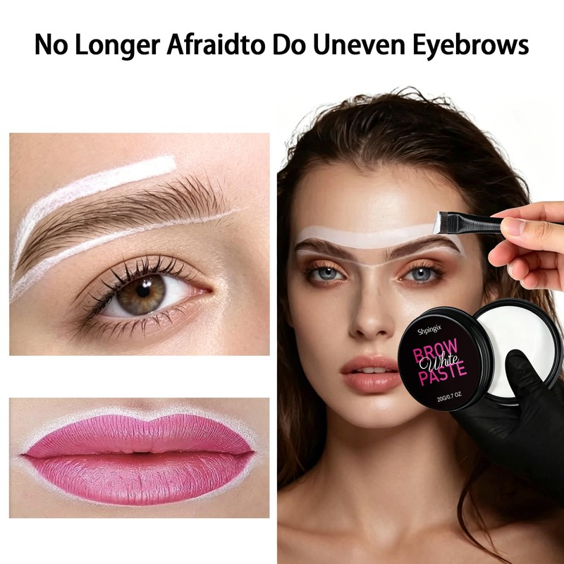20g White Brow Mapping Paste Brow Contour Paste Brow Lip