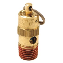 Control Devices ST25-1A300 ST Series Brass Soft Seat ASME Safety Valve, 300 psi Set Pressure, 1/4 Male NPT