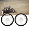 2PCS RC Racing Tire Plastic Wheel Hub and Rubber Tire