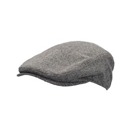 WALKER AND HAWKES - Wool Blend Fitted Ivy Flat Cap - Grey - S/M (57/58cm)