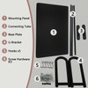 Microwave Shelf Wall Mount,Microwave Wall Shelf with 5 Hooks and