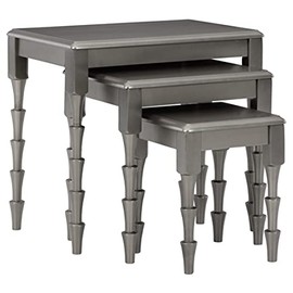 Signature Design by Ashley Larkendale Contemporary 3-Piece Nesting Table Set, Gray
