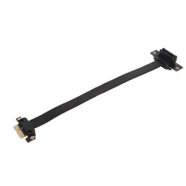 PCIE 3.0 1X Extension Cable 90 Degree Right Angle PCIE Riser Card Ribbon Extender Full Speed Extension Cable 40cm / 15.7in