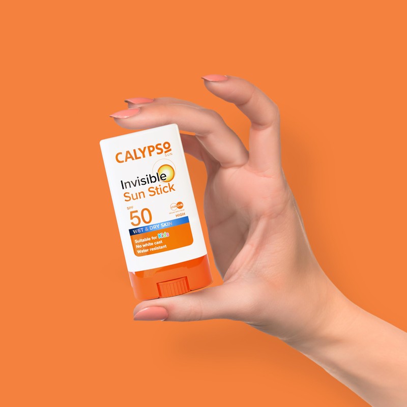 Calypso Invisible Sun Stick, SPF50 Sun Protection for Wet and