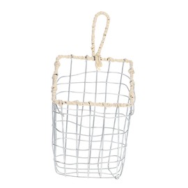 Levemolo Iron Crafted Wire Storage Basket Multi-Purpose Organizer Small Bread Fruit Snack Basket Wall Storage Basket Handle