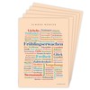 Deine Wörter Postcard Set – 5 Postcards with Beautiful Words,