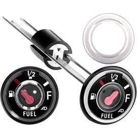QUICKWOLF Bayou Fuel Gauge, Prairie Gas Gauge Compatible for Kawasaki Bayou 220 250 300 400 Prairie 300 400 KLF220 KLF250 KLF300 KLF400 Replace OEM 52005-0735 52005-1121 52005-1086