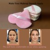 9 Pcs Pink Triangle Powder Puff Makeup Puff:Powder Puff Face