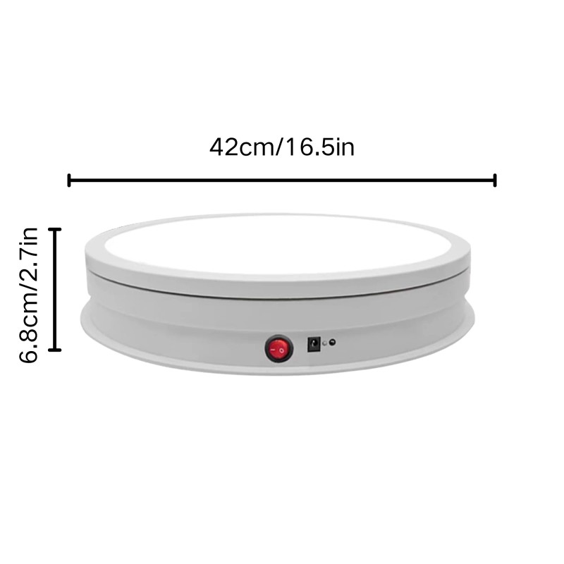 3 Color LED Light Base Non-Slip Rotating Display Stand, 110Lbs