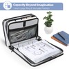 MoKo Zipper Binder, 3 Inch 3 Ring Binder with 600