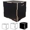 Signature Fitness 3 in 1 Non-Slip Wooden Plyo Box Plyometric
