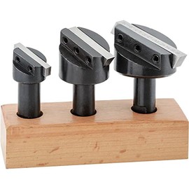 Grizzly H5935 Fly Cutter Set with Tool Bits, 1/2-Inch