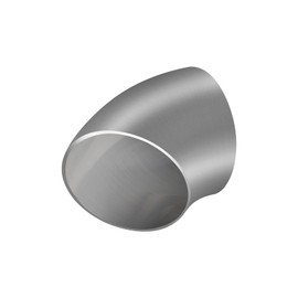 LALAGO Stainless Steel Elbow, 45 Degrees 51 mm Stainless Steel Pipe Bend, Pipe Exhaust Elbow, Steel SS304 Exhaust Mandrel Bending Pipe, 45° Angle Bending Pipe (45°, 2 Inch)