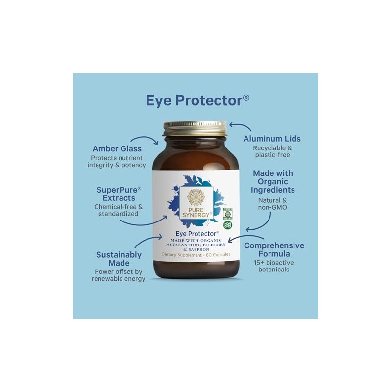 Pure Synergy Protector Ojos Cápsulas Vitamina Completa Luteína Ceaxantina Mora