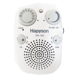 hapison (Hapyson) with LED Light, Waterproof Radio White YH – 101 – W