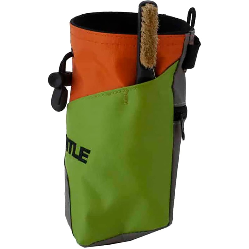 Mantle Chalk Bag Juggy in Orange/Green/Grey for Climbing Chalk for