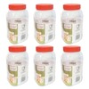 Sunpet J1500S1 1500ml Rectangle Plastic Food Storage Canisters, Red, Pack