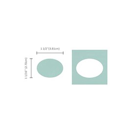 Bira Craft - Perforadora ovalada de 1.5 pulgadas, para huevos de Pascua, palanca de acción para manualidades de papel, álbumes de recortes, tarjetas, 