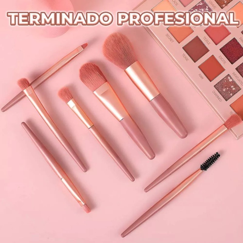 EGTMA Kit De 8 Brochas De Maquillaje Profesionales Para Cosméticos