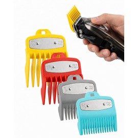 TISCH Pettini Guida Limite per Tagliacapelli Set da 4 Pezzi – Accessori Precisi Professionali per Lunghezze Uniformi.