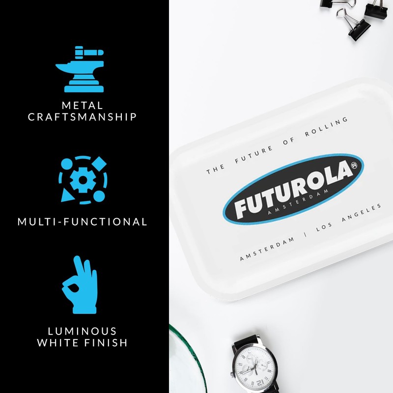Futurola Metal Tray: Medium 10.75 x 7 x 1.13 inches,