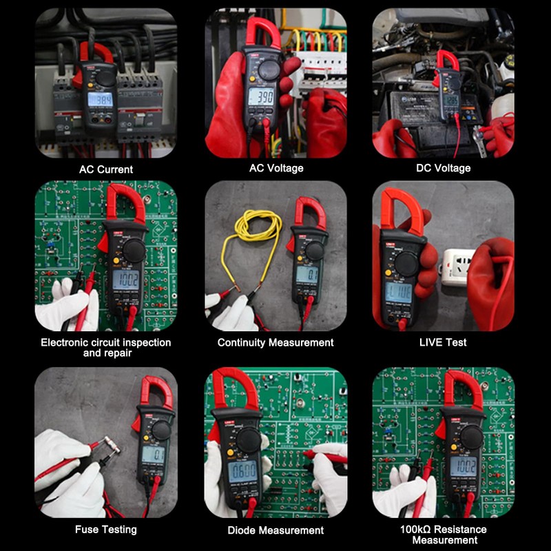 Clamp Meter, UNI-T UT200B+ Current Clamp AC Current True RMS