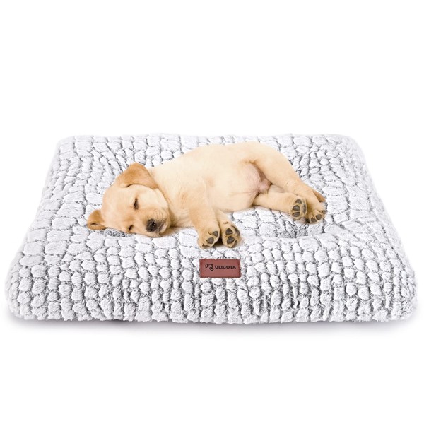 ULIGOTA Dog Bed Crate Pad Plush Dog Crate Mat for