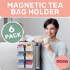 Mona Magnetic Tea Bag Organizer - Set of 6 Individual