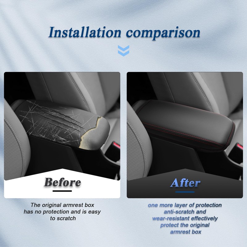 BIBIBO Armrest Cover Compatible with H*yundai Kona SX2 2024 Hybird