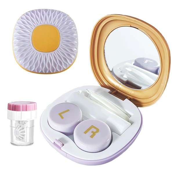 Erewa Contact Lens Case with Cleaner Washer Contact Lens Box