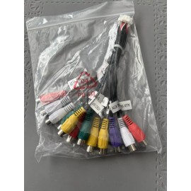 DUAL DV715B  INPUT & OUTPUT AV RCA HARNESS New version 16 Pin plug